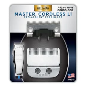 Lâmina Fade Blade de reposição Andis Master Cordless Li, tamanho 00000-000