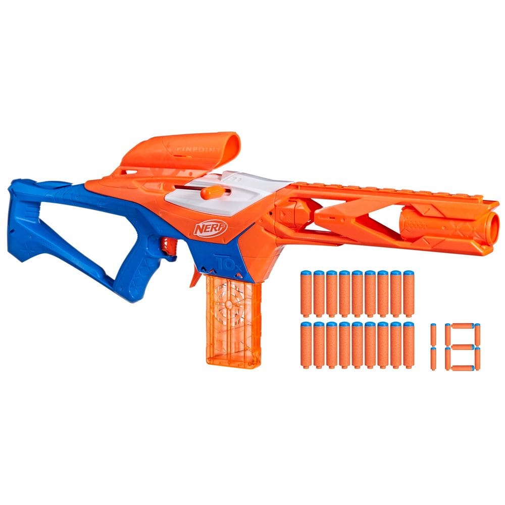 Dart Blaster NERF N Series Pinpoint com 18 dardos para crianças