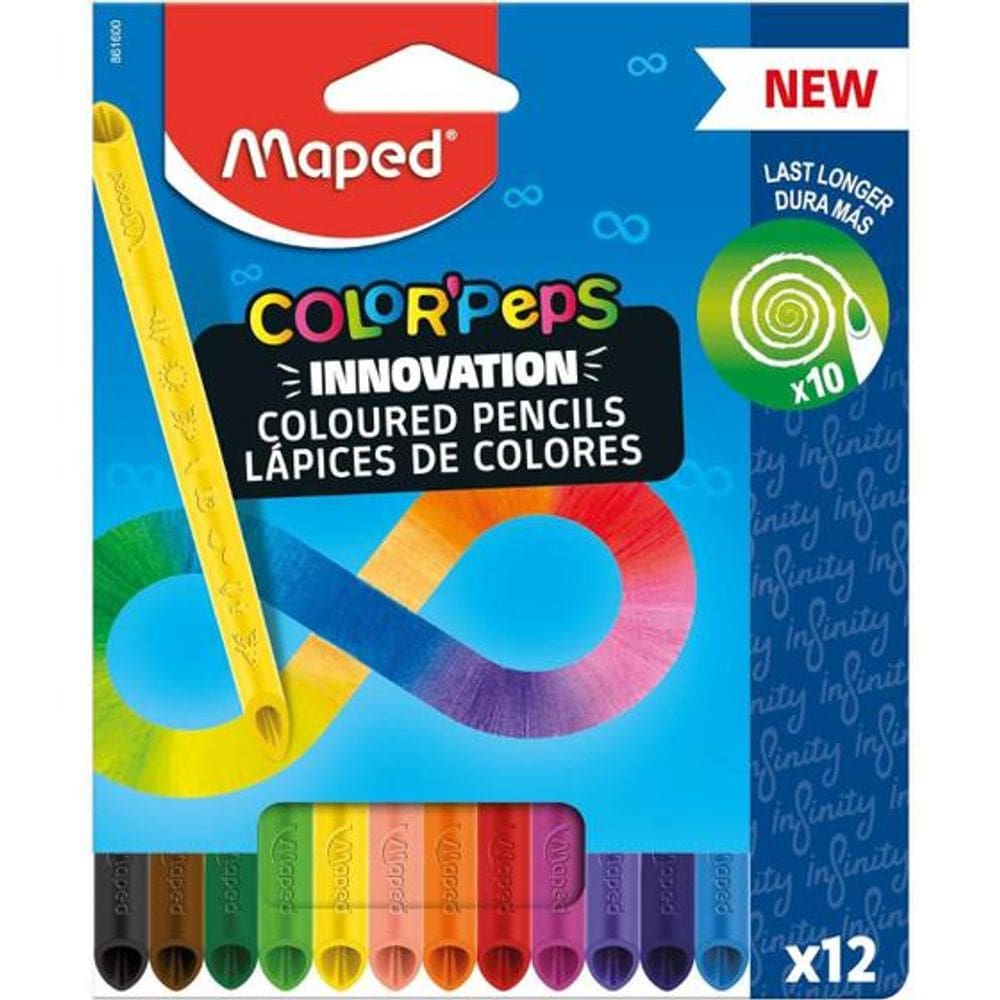 Lapis de Cor Infinito Color Peps 12 Cores Maped 6009