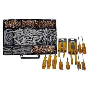 Kit Parafuso Chipboard 700 Pçs+Kit Ferramentas Vonder 11 Pçs
