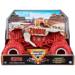 Veículo fundido sob pressão para colecionador Monster Jam Zombie em escala 1:24