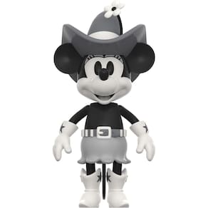 Boneco de ação Super7 Disney Mickey Cowgirl Minnie 3,75 polegadas