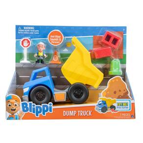 Caminhão basculante Blippi Fun Freewheeling com sons para crianças