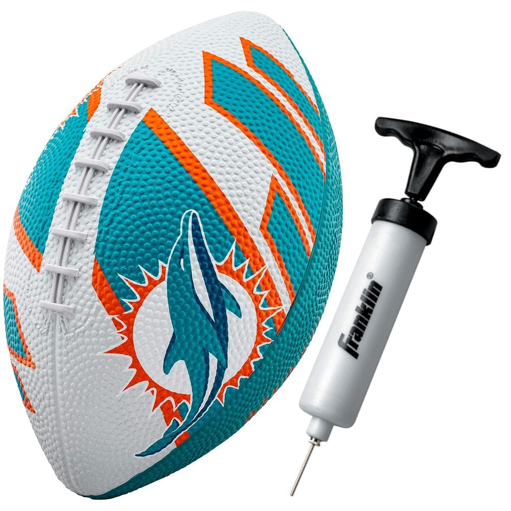Futebol Franklin Sports NFL Miami Dolphins Rubber 8,5”