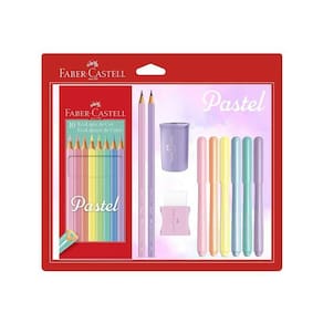 Kit Tons Pastel Lápis + Canetinha Vai E Vem Faber-Castell 5564
