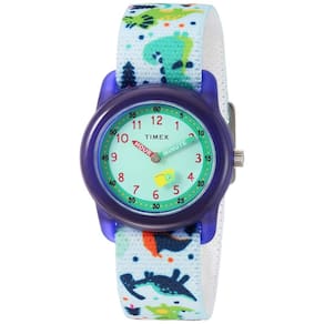 Relógio Timex Boys Time Machines TW7C77300 branco/dinossauros