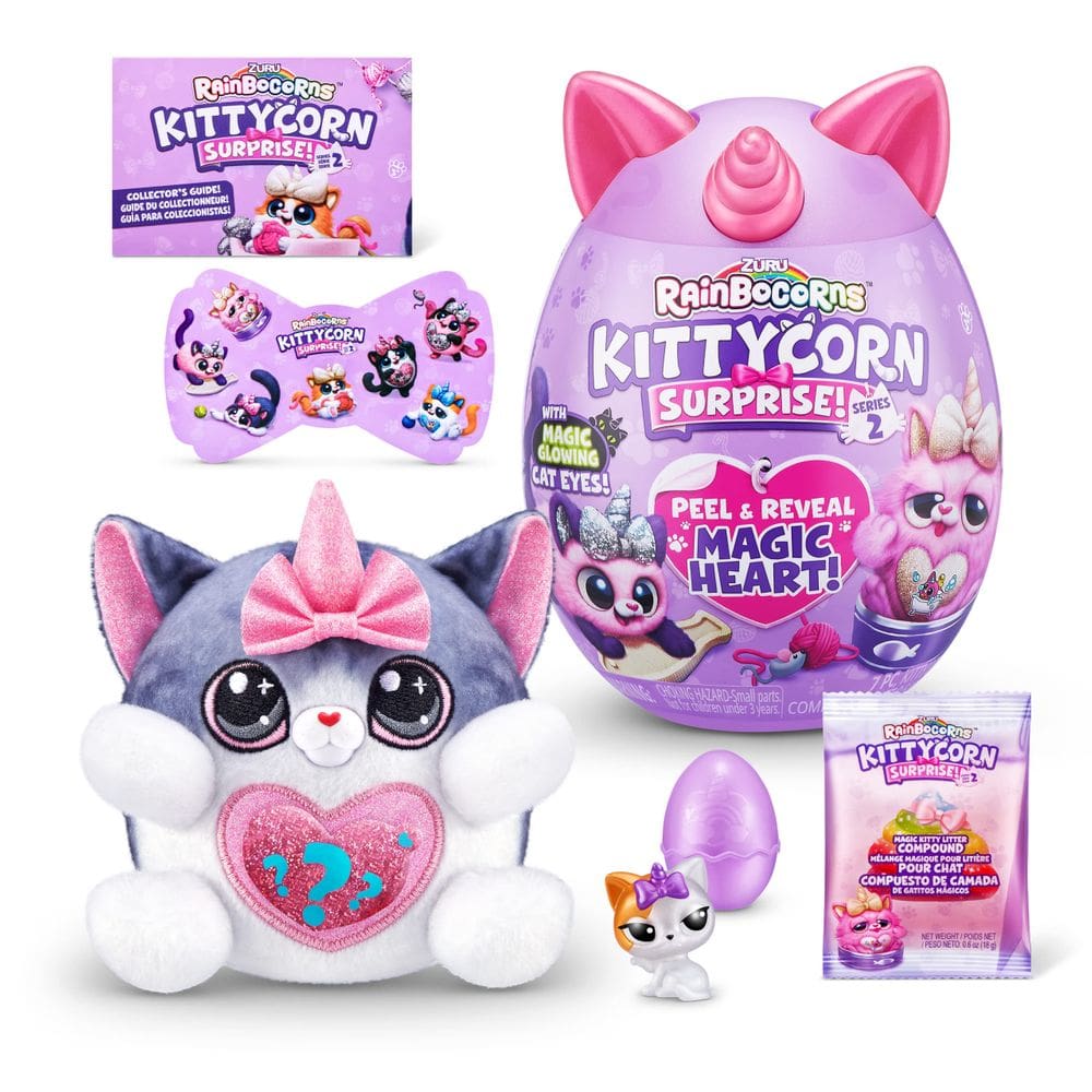 Animais de pelúcia Rainbocorns Kittycorn Surprise Series 2