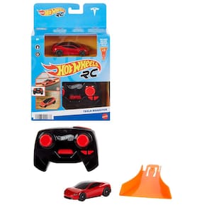Carro de brinquedo com controle remoto Hot Wheels RC Tesla Roadster 1:64
