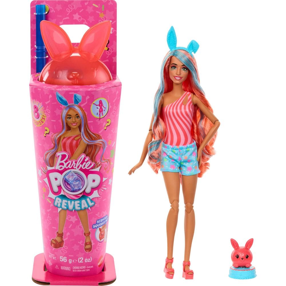 Boneca Barbie Pop Reveal Shakes, série com 8 surpresas de mais de 3 anos