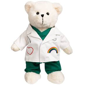 Ursinho de pelúcia de pelúcia HollyHome Doctor Bear 40 cm
