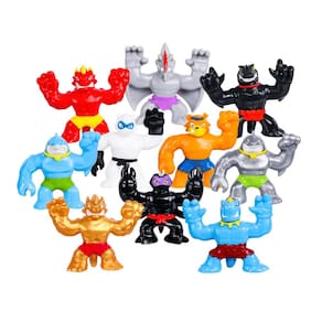Pacote Toy Heroes of Goo Jit Zu Minis Mega 10 com 3 Mini Dino