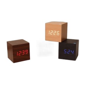 Relógio Despertador Digital Cubo Led Mesa
