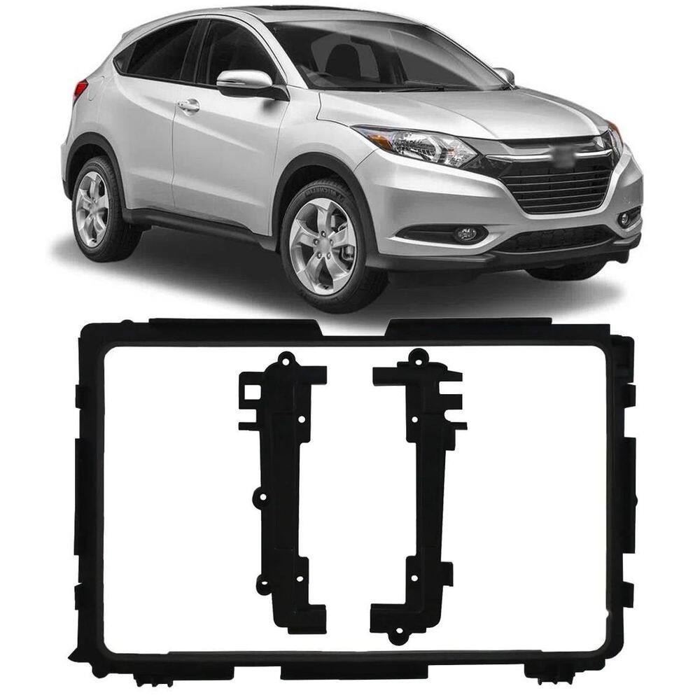 Moldura De Painel 2 Din 9 Pol Honda Hrv 2015 2016/2020