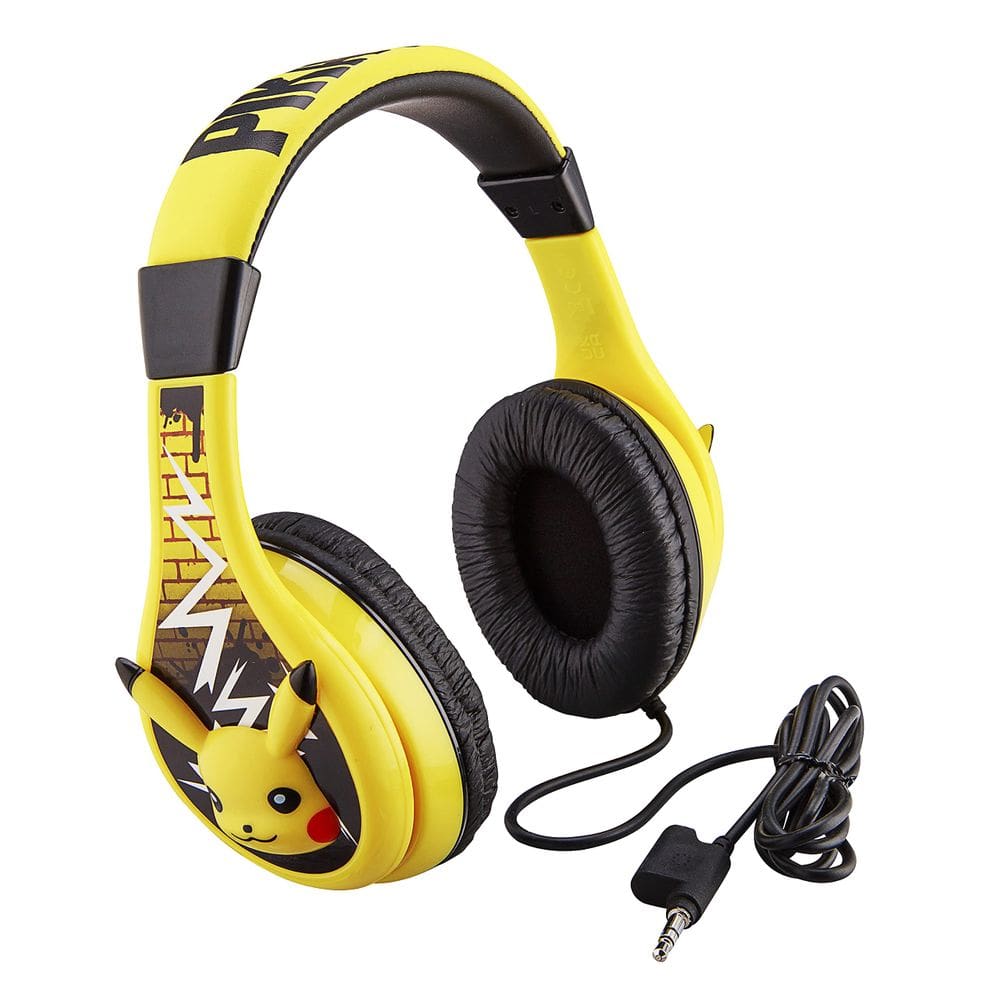 Fones de ouvido eKids Pokémon Pikachu Wired Kids Stereo Jack de 3,5 mm