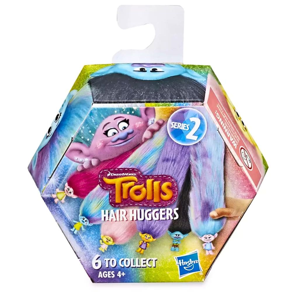 Boneco de brinquedo em miniatura DREAMWORKS TROLLS Hair Huggers Series 2