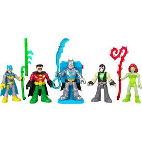 Toy Fisher-Price Imaginext DC Super Friends Batman, conjunto de 9 unidades e mais de 3