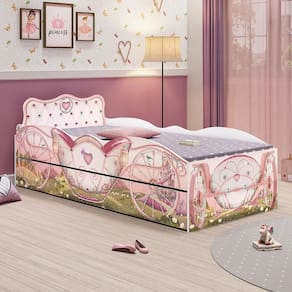 Bicama Reino Mágico Fun 76 x 201 x 93,5 Rosa