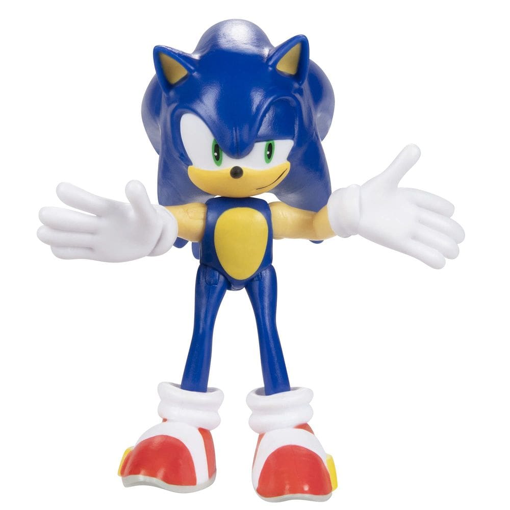 Boneco de ação Sonic The Hedgehog Modern Sonic de 2,5 polegadas