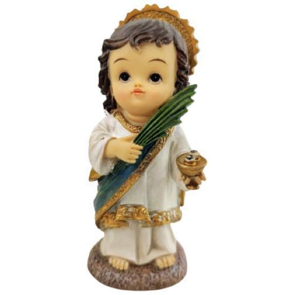 Santa Luzia 11X4X4Cm Mini Escultura Resina Católico