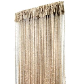 Cortina decorativa de corda de porta com divisão 100x200cm