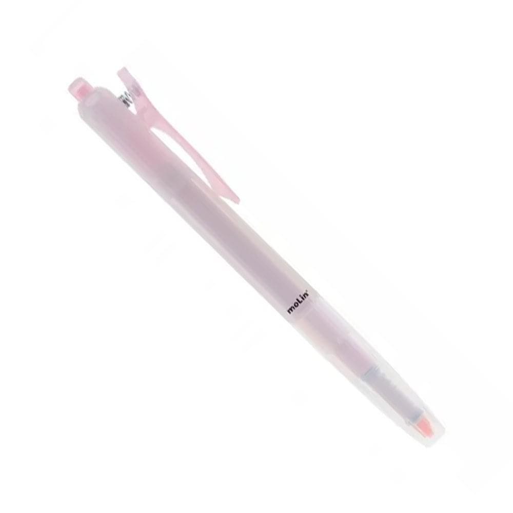 Caneta Marca Texto Retratil Rosa Molin