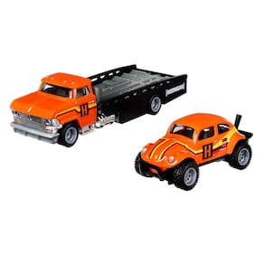 Modelos de transporte em equipe Toy Hot Wheels com carro componente