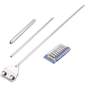 Raspador de vidro para aquário Katfort 65cm com 10 lâminas de aço inoxidável