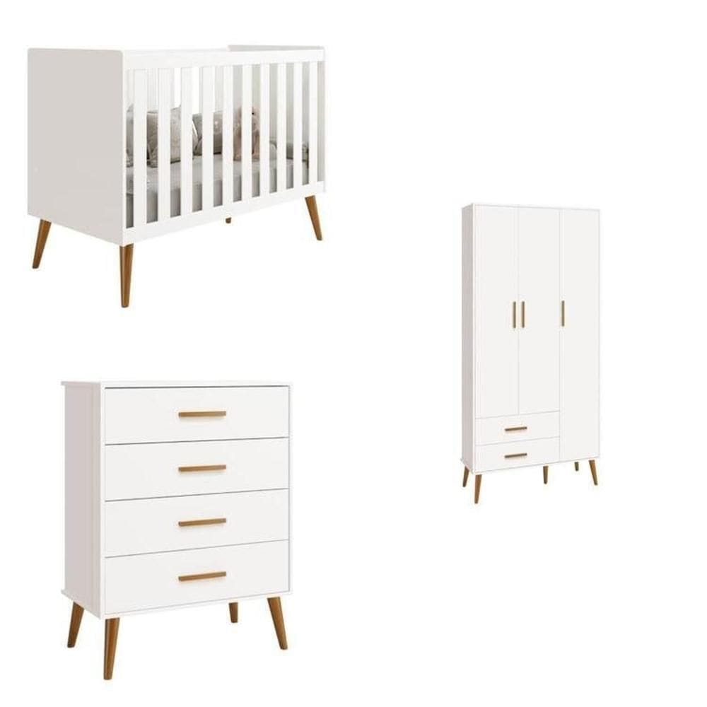 Quarto Infantil Completo Isis Branco