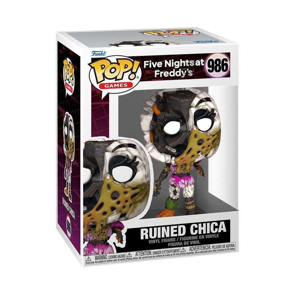Boneco de ação Funko Pop! Jogos Five Nights at Freddy`s Ruin Chica