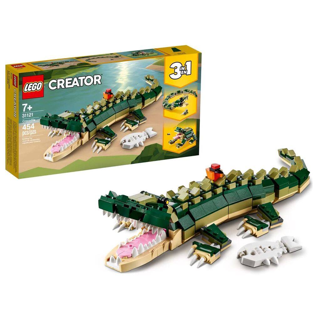 Brinquedo de construção LEGO Creator 3 em 1 Crocodile 31121 | 454 peças