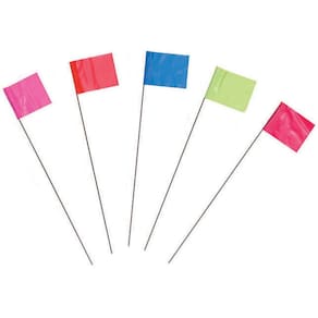 Bandeira de marcação C H HANSON 15068, 15 cm, azul, pacote com 10
