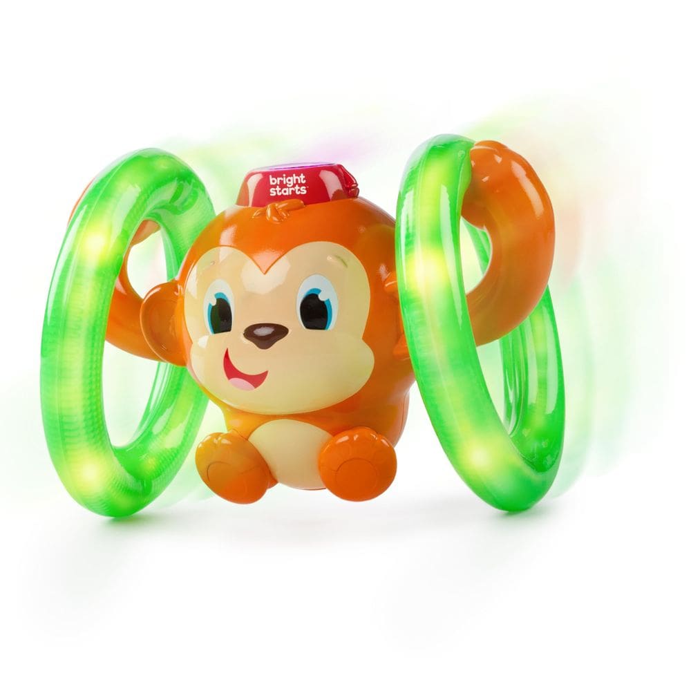 Brinquedo para bebês engatinhando Bright Starts Roll & Glow Monkey 6M+
