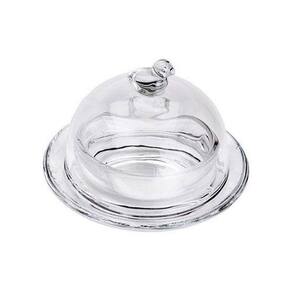 Manteigueira Pássaro Cristal 9X6CM Transparente 160ml