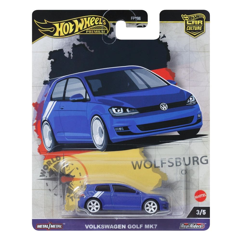 Carro de brinquedo Hot Wheels Premium Car Culture Volkswagen Golf Mk 7