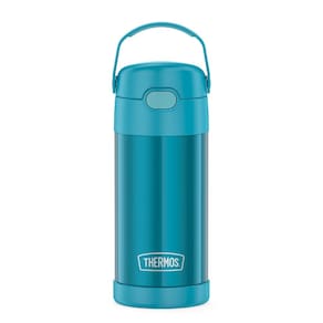 Garrafa de água THERMOS FUNTAINER 12 onças/350 ml Teal Kids com canudo