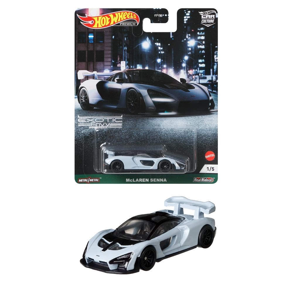 Balança Toy Car Hot Wheels Mclaren Senna 1:64 para crianças a partir de 3 anos