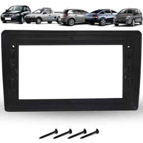 Moldura De Painel 2 Din 9 Polegadas Gm Vectra Corsa - Preto