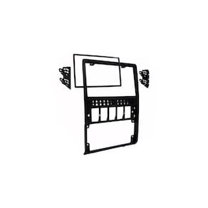 Moldura 2 Din Painel Gol Parati Saveiro G2 Preto