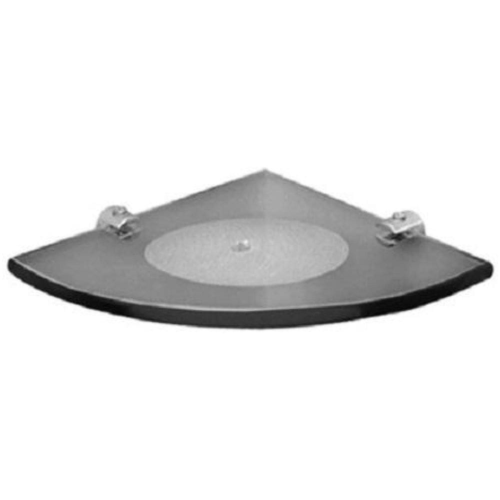 Saboneteira De Canto Modelado Em Vidro Fumê 12X12
