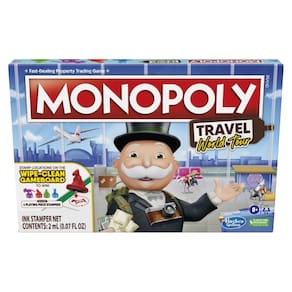 Jogo de tabuleiro Hasbro Gaming Monopoly Travel World Tour 8+ Years