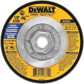 Disco de corte/moagem DEWALT DW8452H T27 em aço inoxidável