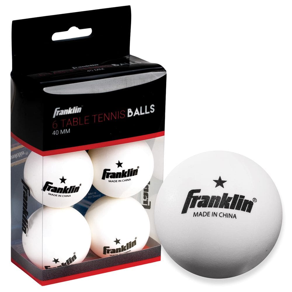 Bolas de pingue-pongue Franklin Sports, tamanho oficial, 40 mm, pacote com 6