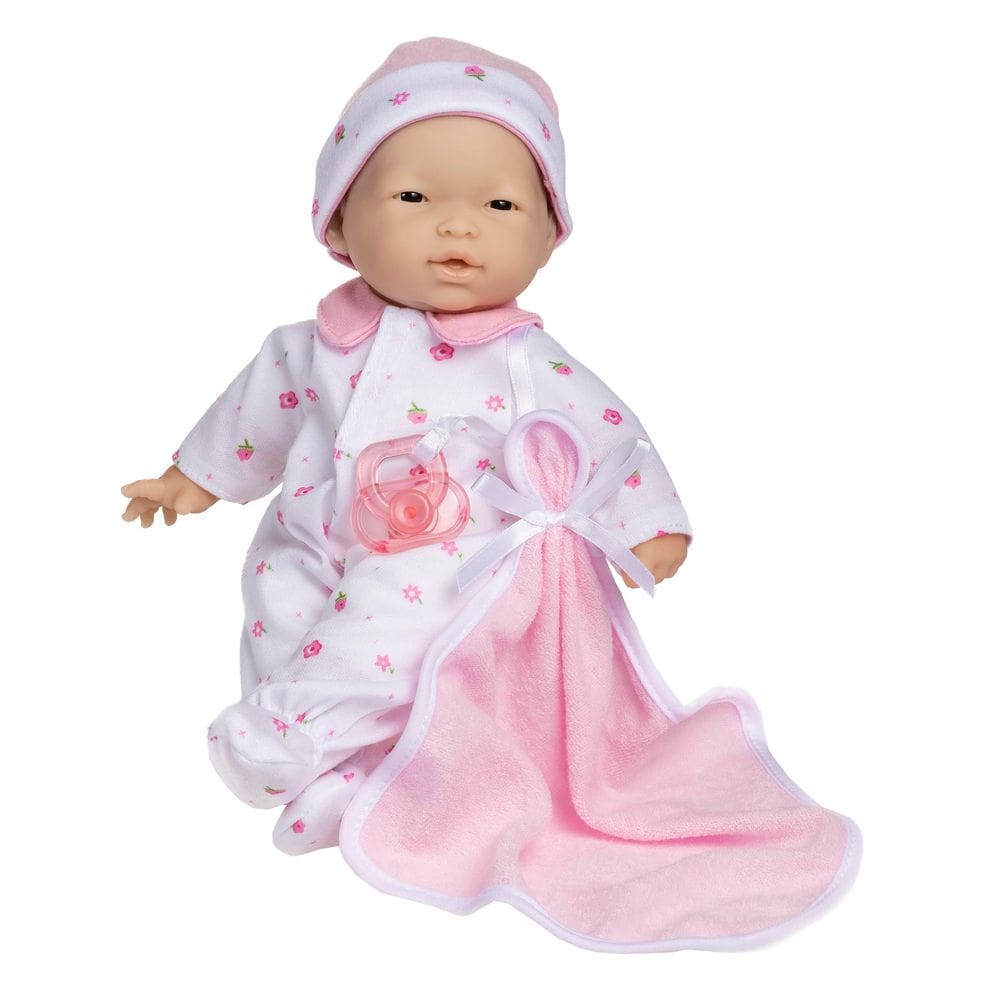 Boneca de bebê JC Toys Berenguer 11 Asian La Baby rosa 28cm