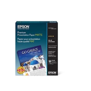 Papel Epson Premium Presentation MATTE 8x10 (20x25cm) 50 folhas