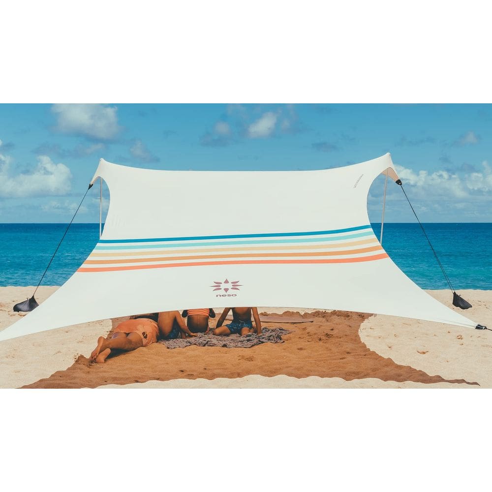 Barraca de praia Neso Tents Portable Canopy Sunshade 7`x7` Rainbow