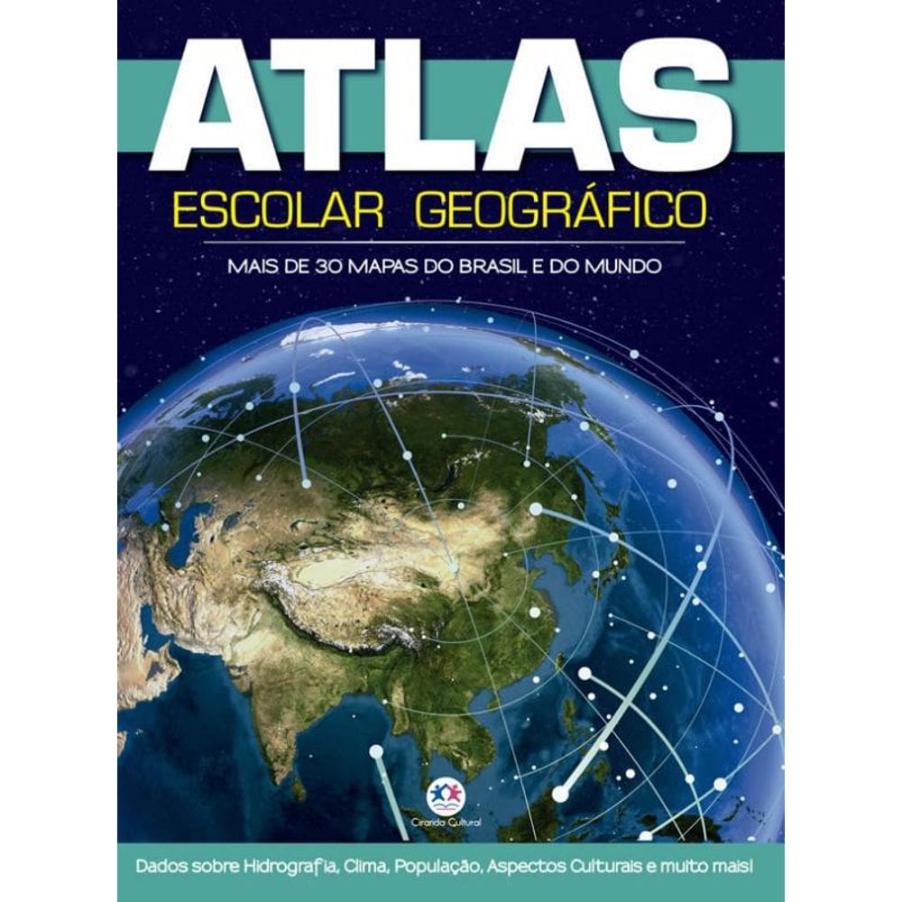 Livro Atlas Escolar Geográfico 2017 - 48P: Mais De 30 Mapas