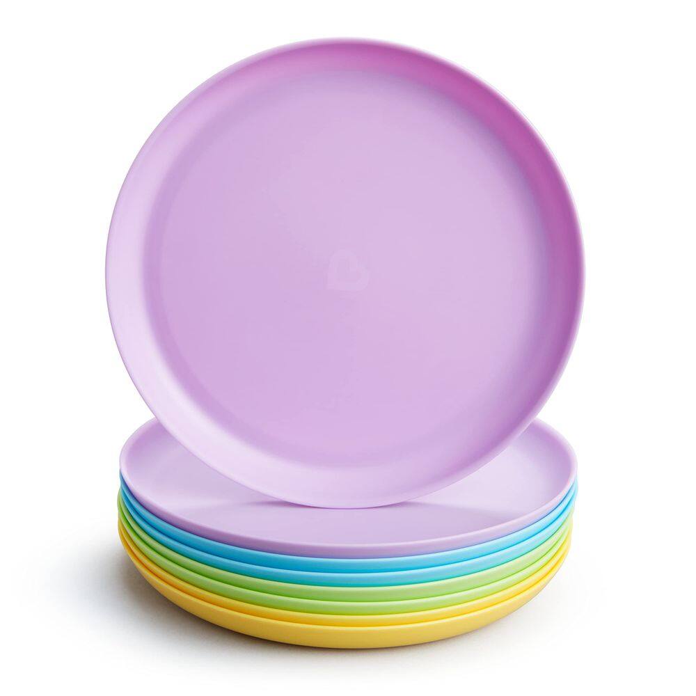 Plate Munchkin Multi para bebês e crianças pequenas, pacote com 8