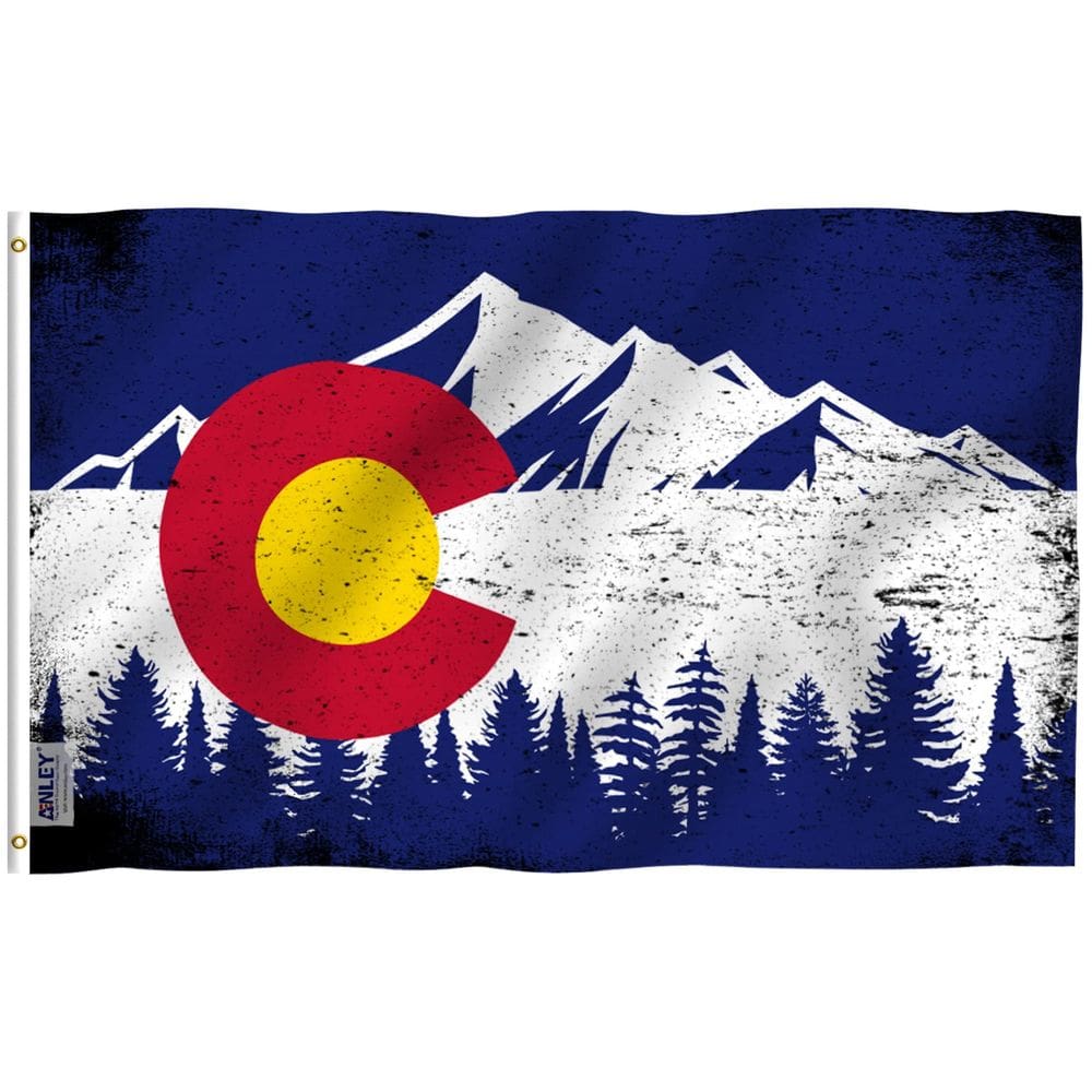 Bandeira Anley Fly Breeze Colorado State Mountain 90x150cm