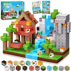 Blocos de construção magnéticos ToyUnited 150 unidades para crianças de 3 a 8 anos
