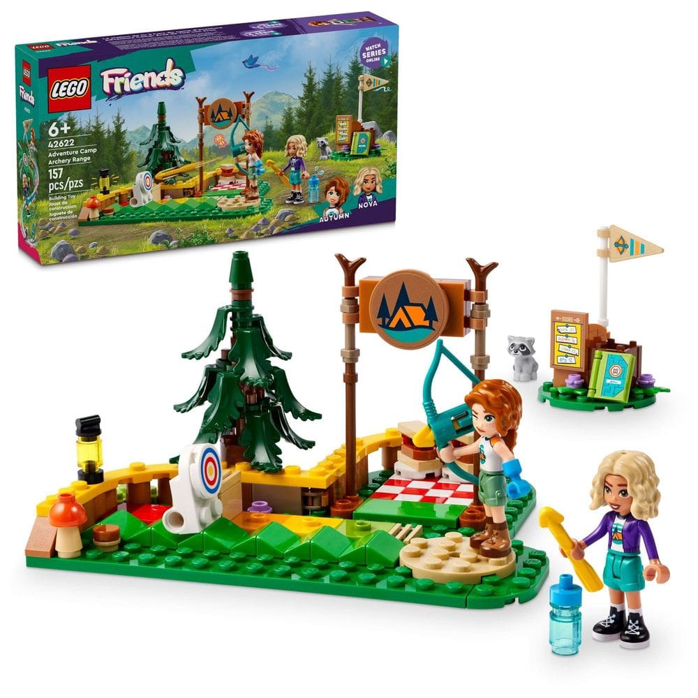 Toy LEGO Friends Adventure Camp Archery Range Range Range com arco